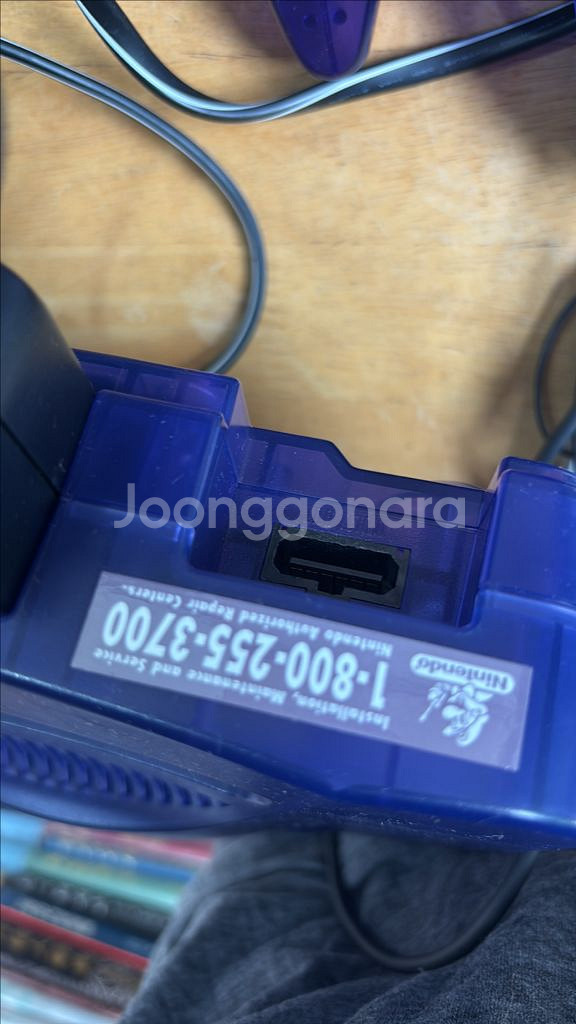 중고 닌텐도64 미드나잇 블루 세트(구성품 사진 참고)--7