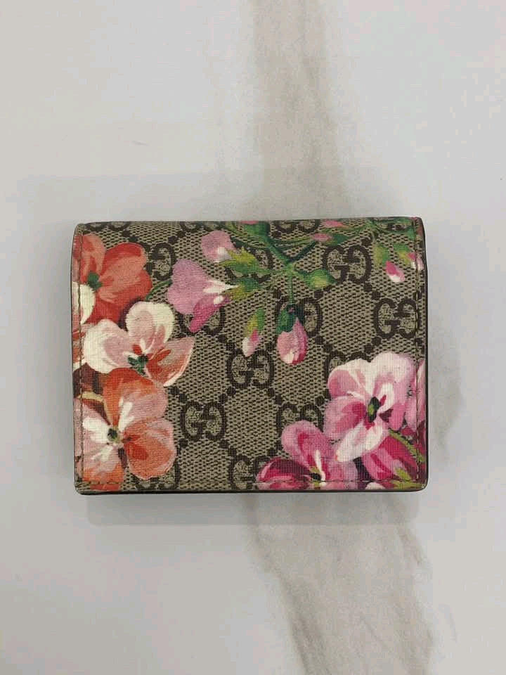 [정품] 구찌 플라워 수프림 미니 프린팅 카드지갑--1
