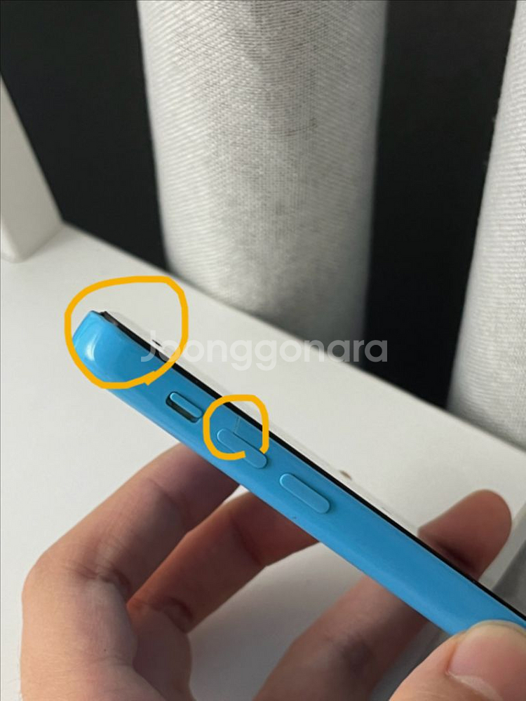 아이폰 5c 블루 16G 팔아요!--2