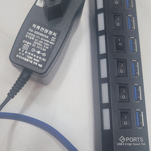 7포트 유전원 usb 허브