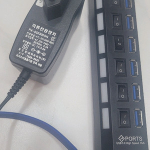 7포트 유전원 usb 허브