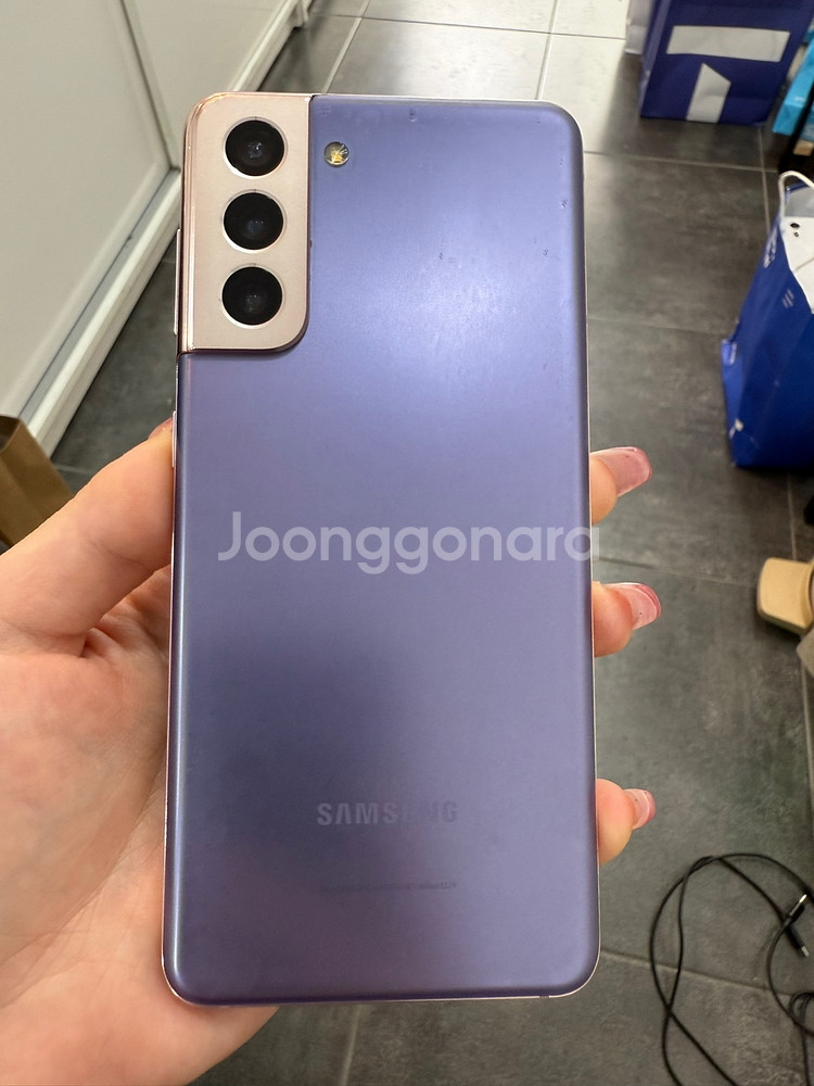 무잔상)갤럭시S21 256GB 바이올렛/ Y982--0