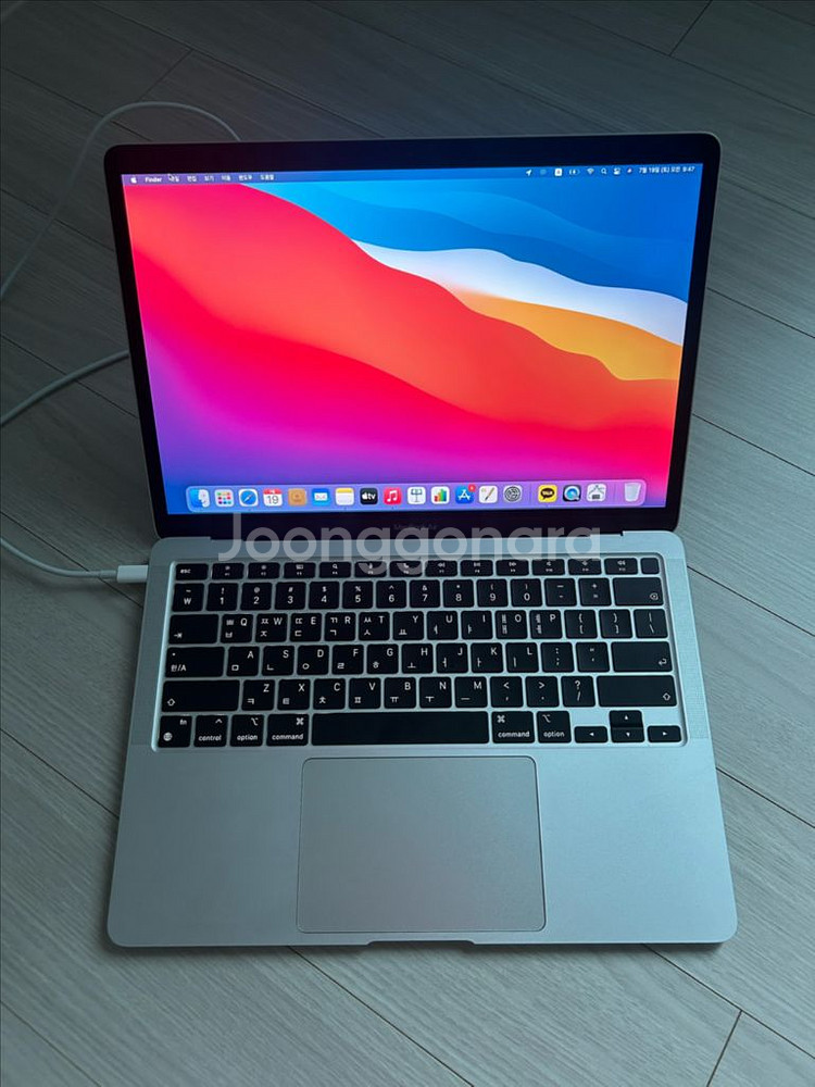 2020 맥북 에어 m1 16GB,SSD 256GB 실--2