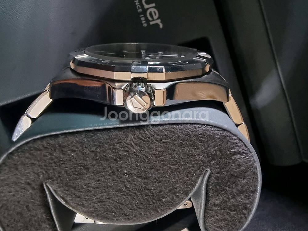 태그호이어 아쿠아레이서(풀박)41mm 검판--3