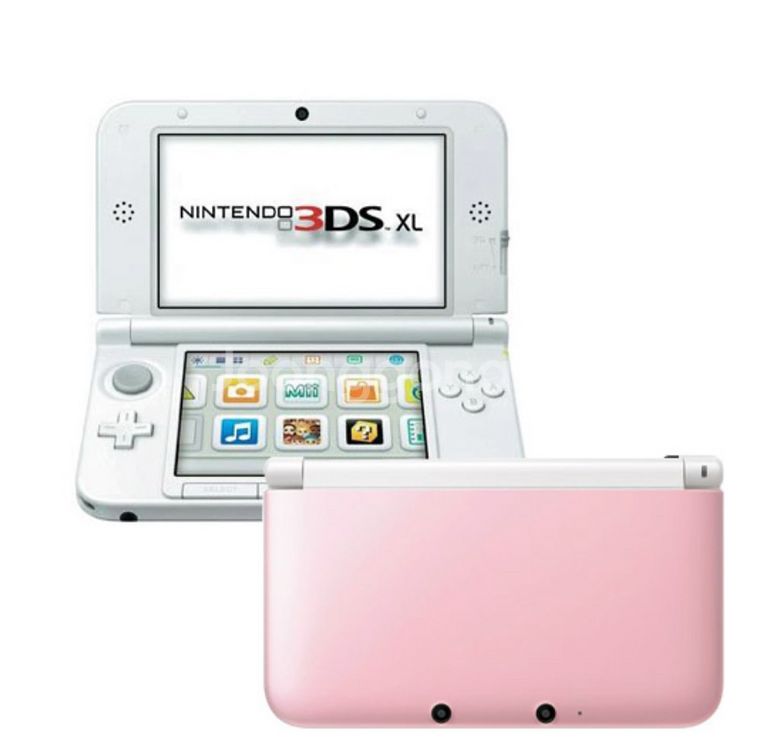 구해요)닌텐도 3ds xl 화이트/핑크 + 친모아 칩--1