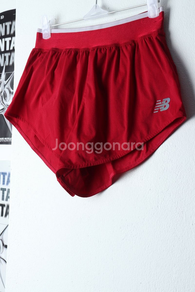 W(XS) 뉴발란스 반바지 팬츠 런닝 버건디 밴딩--0