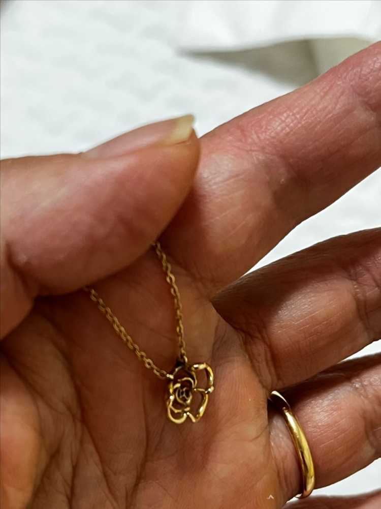 14k제이에스티나 다이아로사 목걸이(1.7g정도-금값)--4