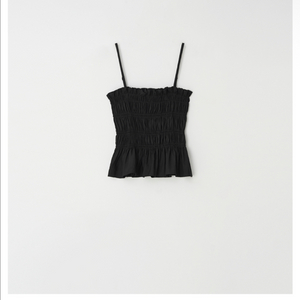 리즈 Vanessa smoke frill top 블랙