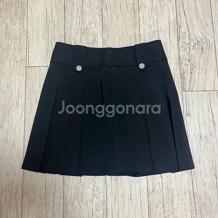 플리츠 미니 스커트 치마 교복 프레피룩 빈티지 에이블리--0