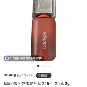 오드타입 언씬 벌룬 틴트 245 긱