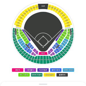 7/26 두산LG 3루 블루석 217블럭 통로 4연석