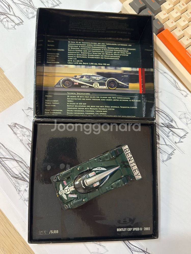 1:43 미니챔프 벤틀리 EXP Speed8 2002--2