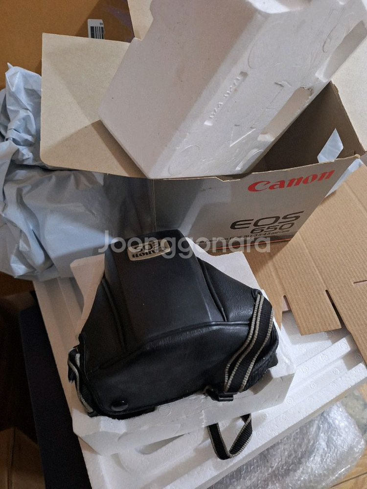 (박스/렌즈,플래시 세트)캐논 eos650 필름카메라--2