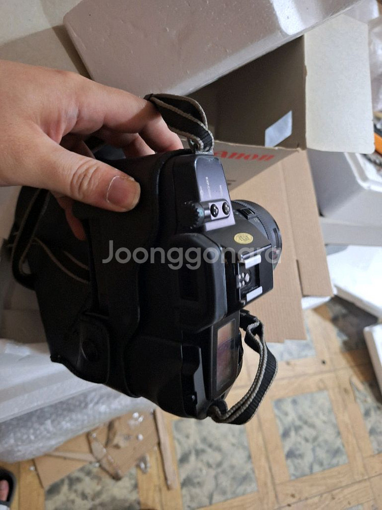 (박스/렌즈,플래시 세트)캐논 eos650 필름카메라--6