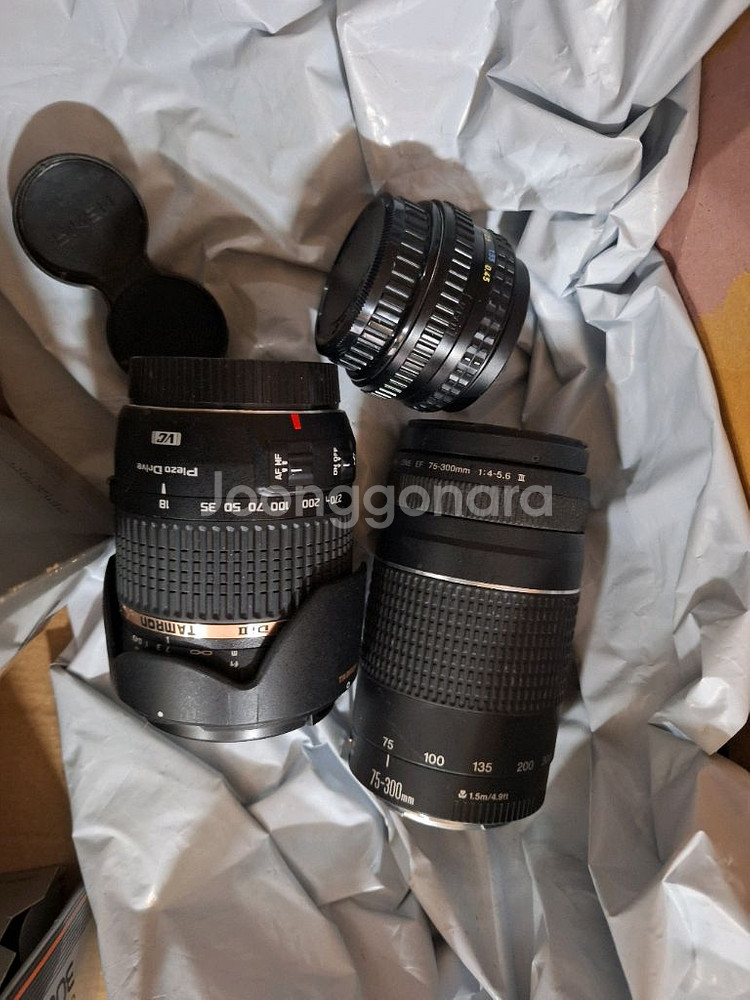 (박스/렌즈,플래시 세트)캐논 eos650 필름카메라--7