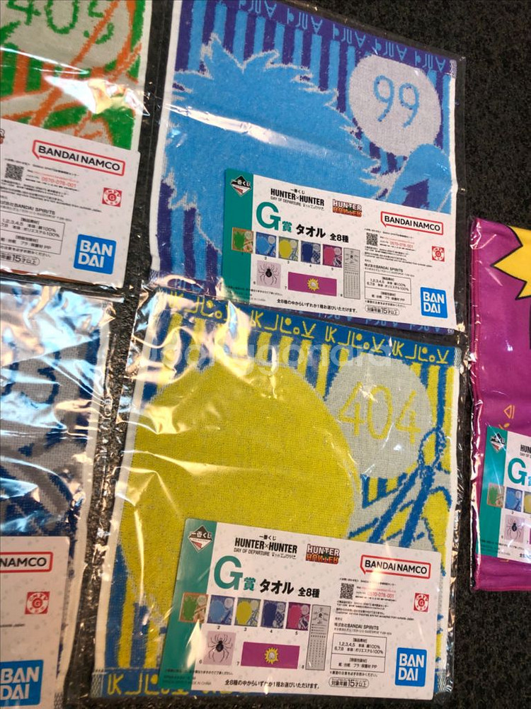 일괄) 헌터헌터 제일복권 타올 키르아 크라피카 피규어--2