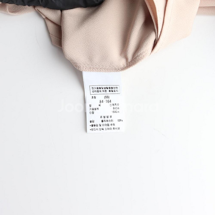 [S]모조에스핀 베이지 체인 트리밍 브이넥 랩 긴팔 블--5