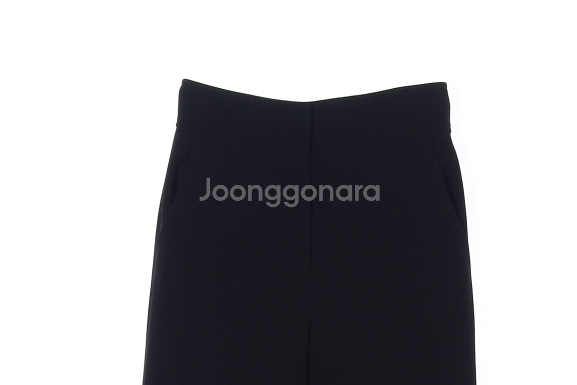 [S]모조에스핀 블랙 와이드 슬랙스 팬츠 바지--1