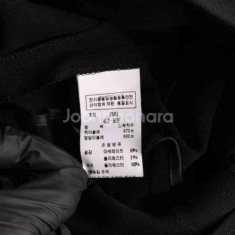 [S]모조에스핀 블랙 와이드 슬랙스 팬츠 바지--6
