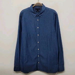 (L) 타미힐피거 청남방 인디고 데님셔츠 토미 캐주얼