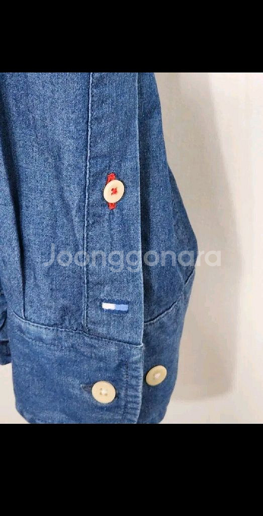 (L) 타미힐피거 청남방 인디고 데님셔츠 토미 캐주얼--3