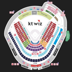 7월26일(토) 삼성vsKT KT위즈파크 외야티빙테이블