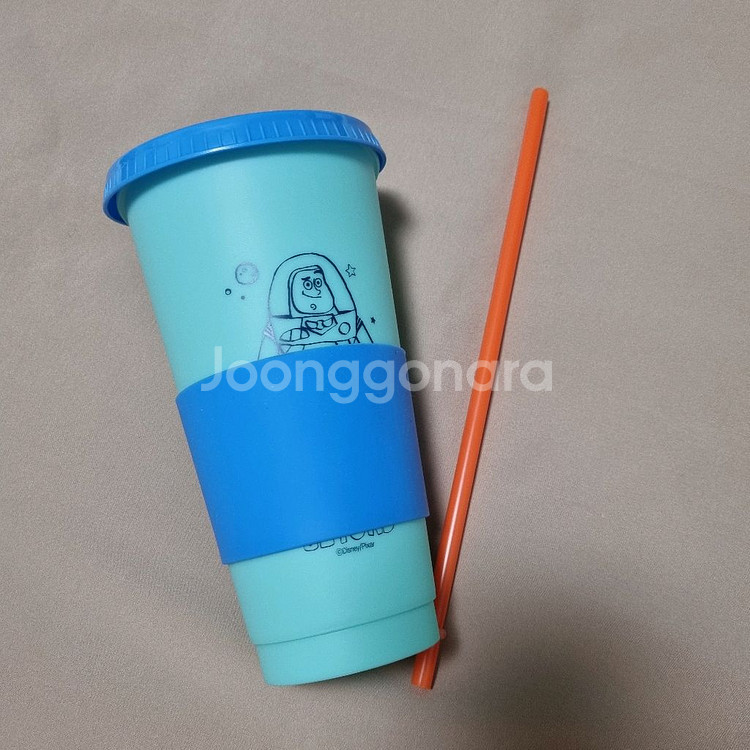 토이스토리 정품 버즈 컬러체인지 리유저블 대용량 콜드컵--0