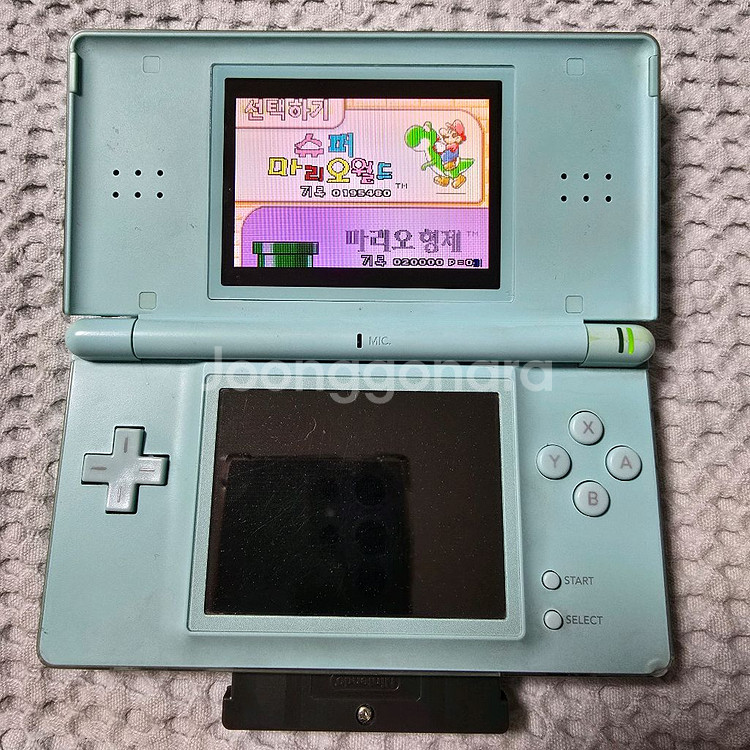 닌텐도 ds lite 아이스 블루 + GBA 칩 4개--1