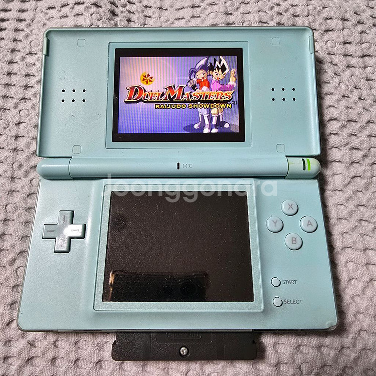 닌텐도 ds lite 아이스 블루 + GBA 칩 4개--4