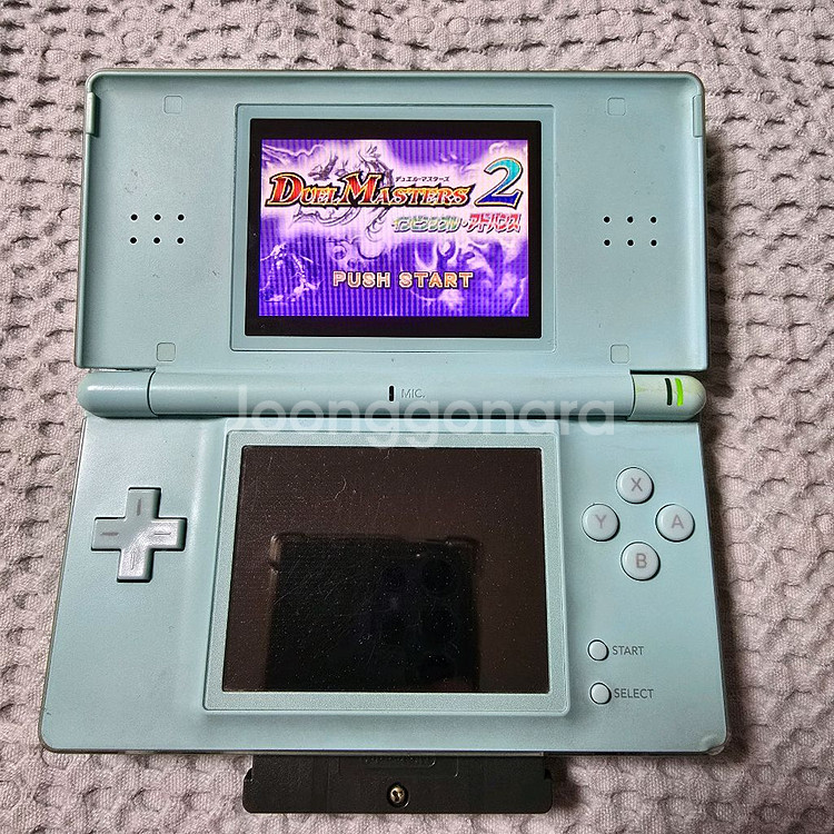 닌텐도 ds lite 아이스 블루 + GBA 칩 4개--3