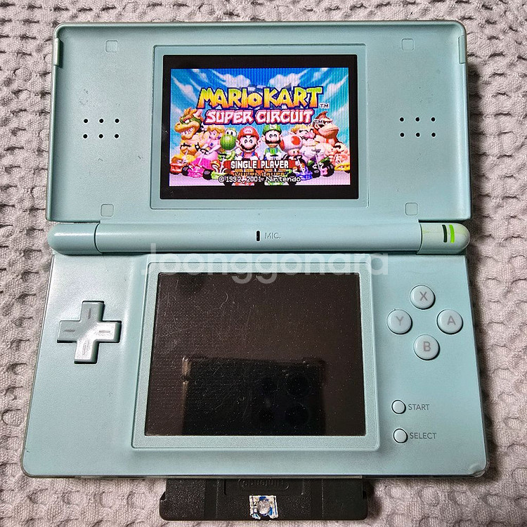 닌텐도 ds lite 아이스 블루 + GBA 칩 4개--2