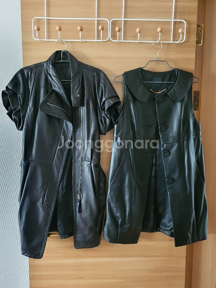 <정품>100%천연 양가죽 롱조끼(꼼빠니아) 55--5