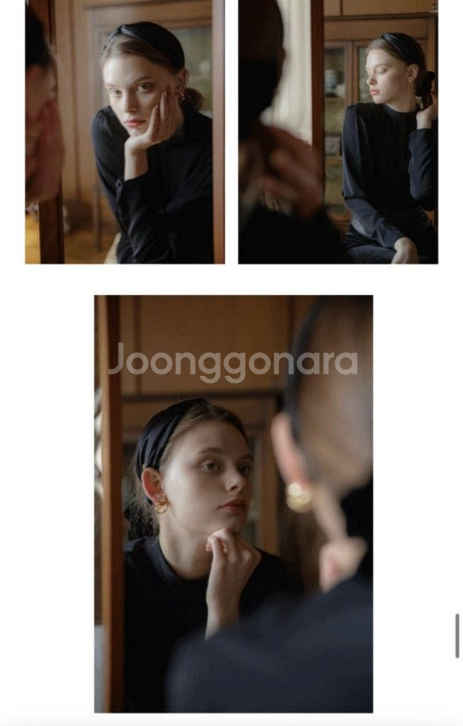 (정품) 장폴 클라리쎄 반다나 실크 헤어밴드--5
