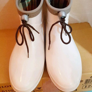 흰색 여성 장화