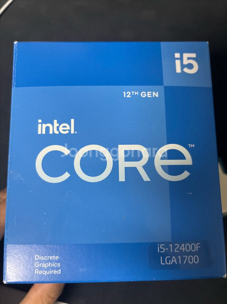 인텔 i5-12400F CPU(정품)--2
