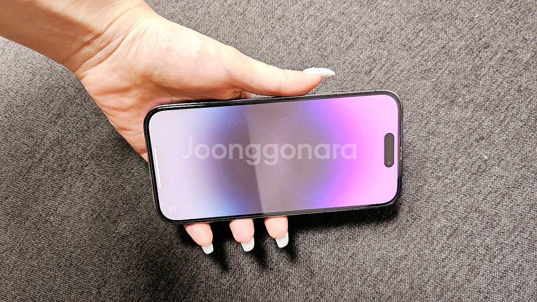 아이폰14 프로 128GB 딥퍼플 배터리100% 보증O--0