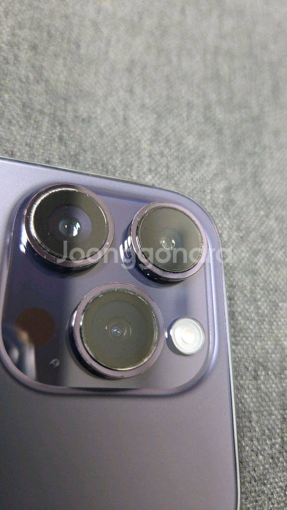 아이폰14 프로 128GB 딥퍼플 배터리100% 보증O--14