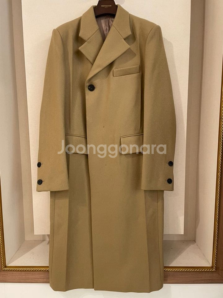 우영미 21fw 베이지 캐시미어 코트 50사이즈--0
