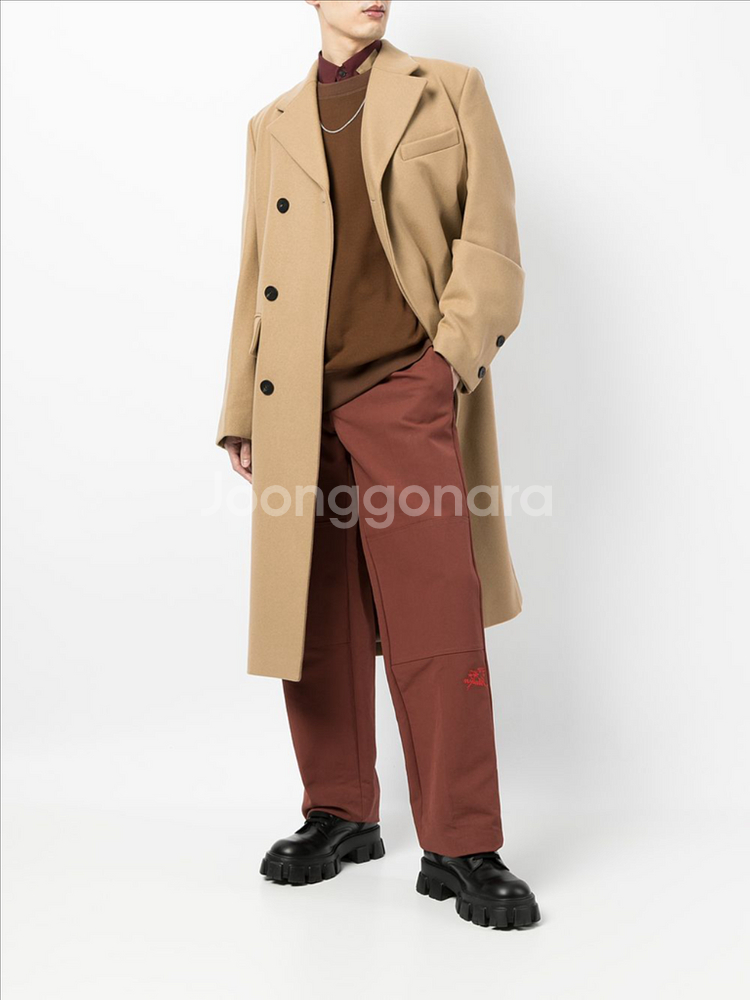 우영미 21fw 베이지 캐시미어 코트 50사이즈--8