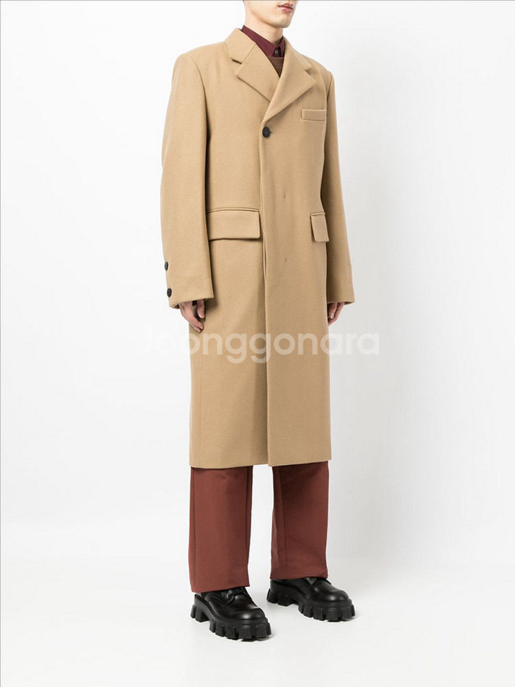 우영미 21fw 베이지 캐시미어 코트 50사이즈--9