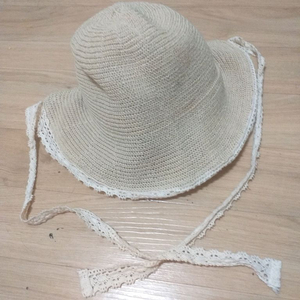 레이스끈 여름 모자
