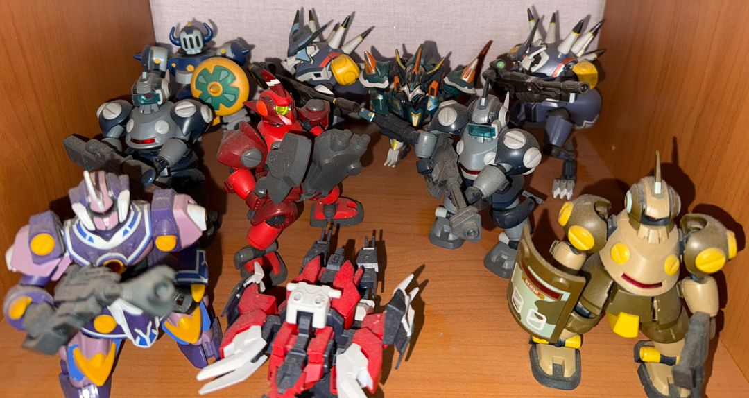 골판지전사 LBX 조립품 이미지