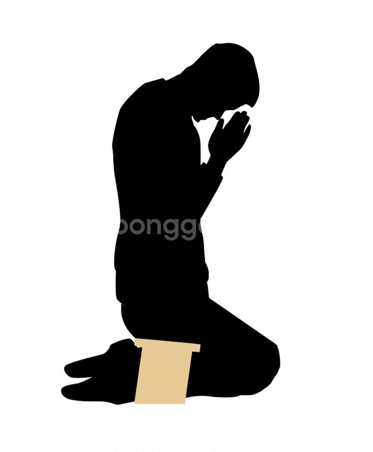 최고급 원목 기도의자 무릎의자 명상의자 기독교용품 교회--0