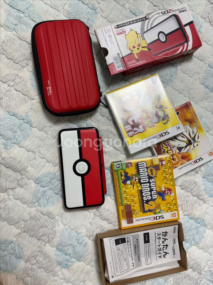 닌텐도 3ds 포켓몬볼 에디션 풀박스 파우치, 게임3개--0