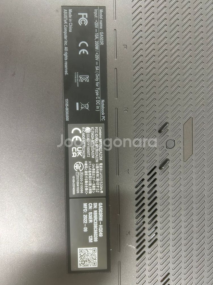 ASUS rog zephyrus g15 GA503RM--4