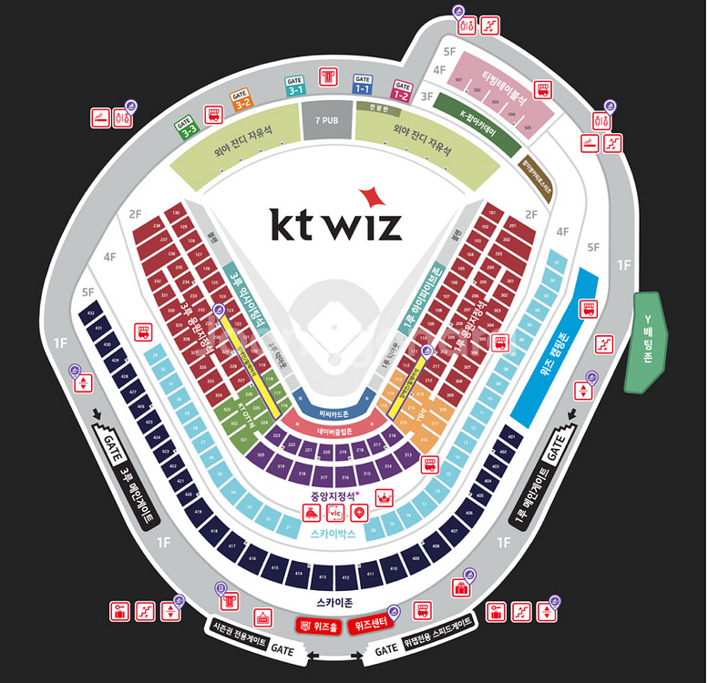 7월25일 26일 금,토 kt위즈 vs 삼성 스카이존--0