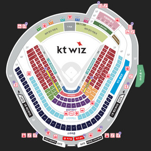 7월25일 26일 금,토 kt위즈 vs 삼성 스카이존
