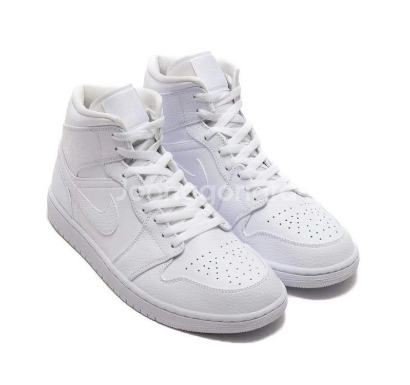 조던 1 미드 트리플화이트 310mm( 새상품)--0