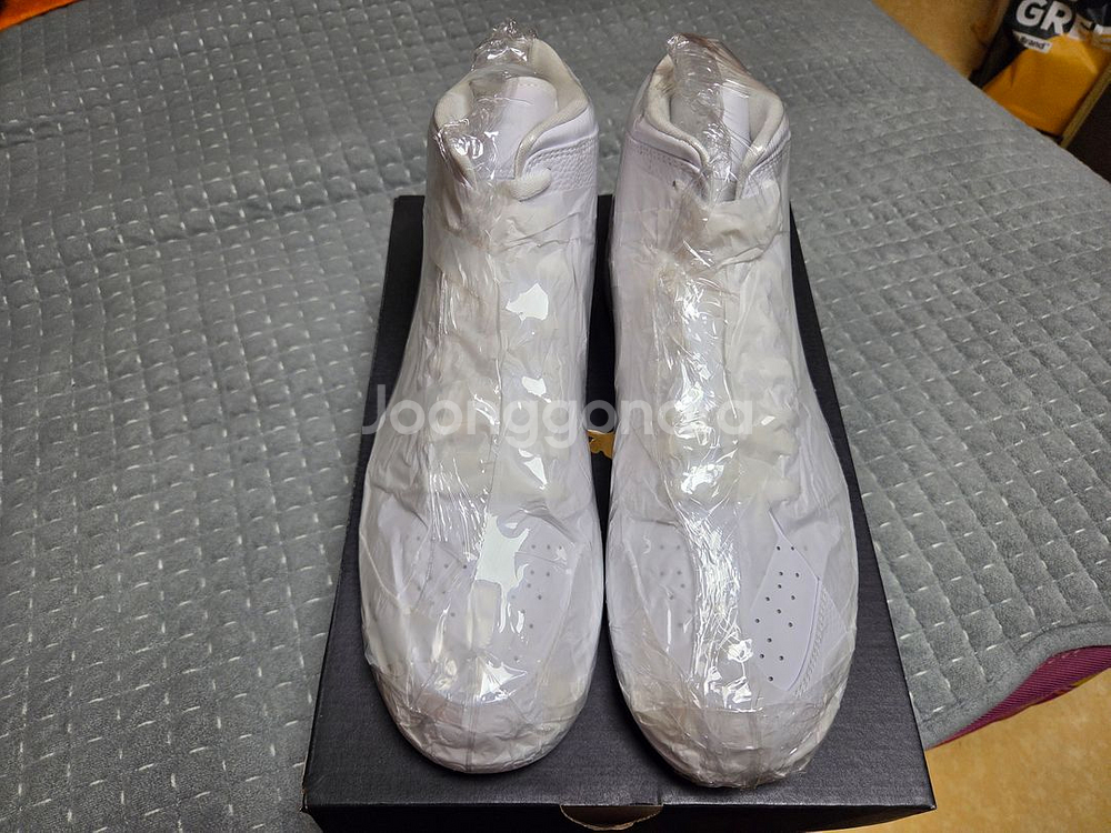 조던 1 미드 트리플화이트 310mm( 새상품)--3