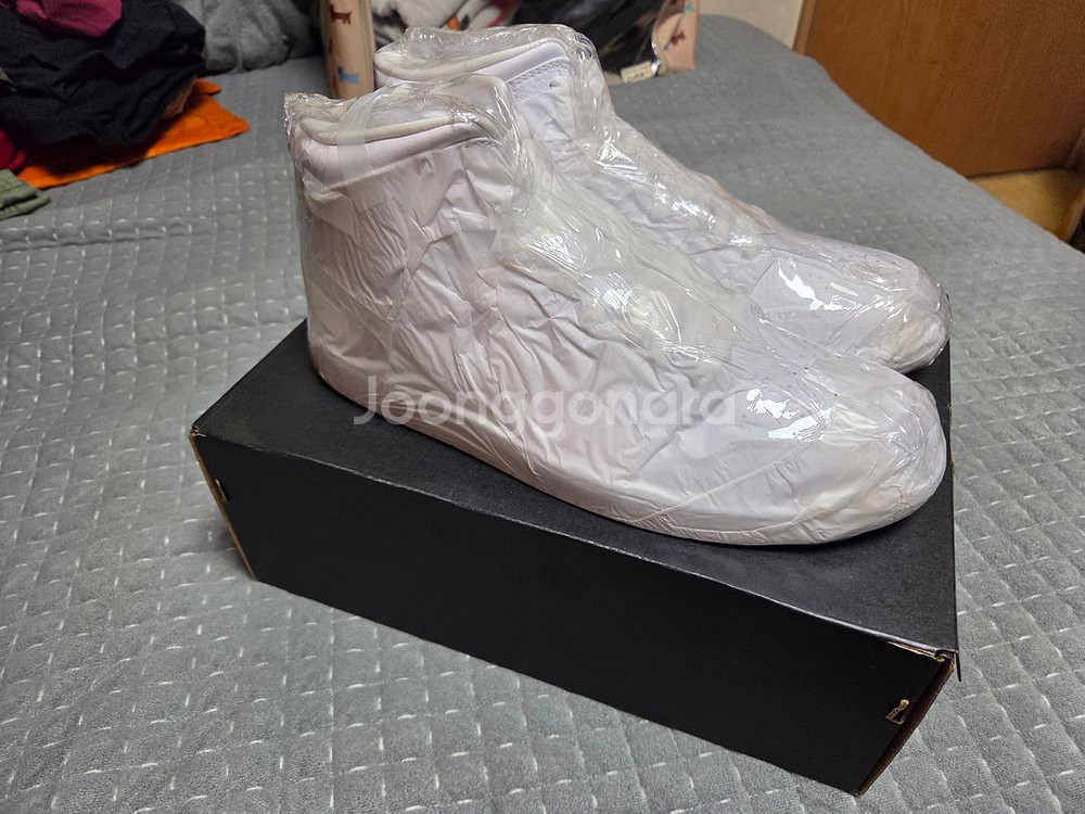 조던 1 미드 트리플화이트 310mm( 새상품)--6